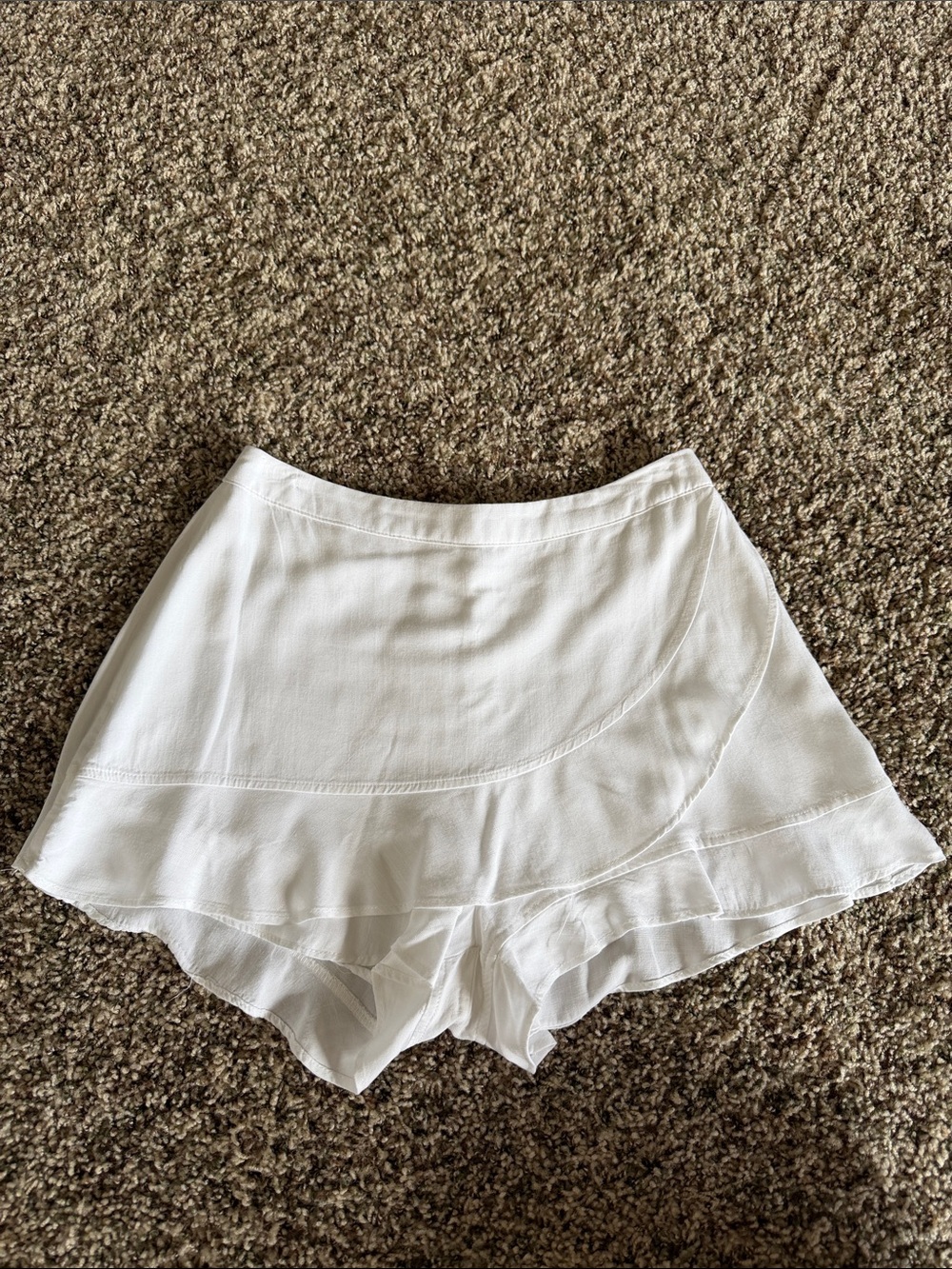 Altar’d State White Ruffle Skort